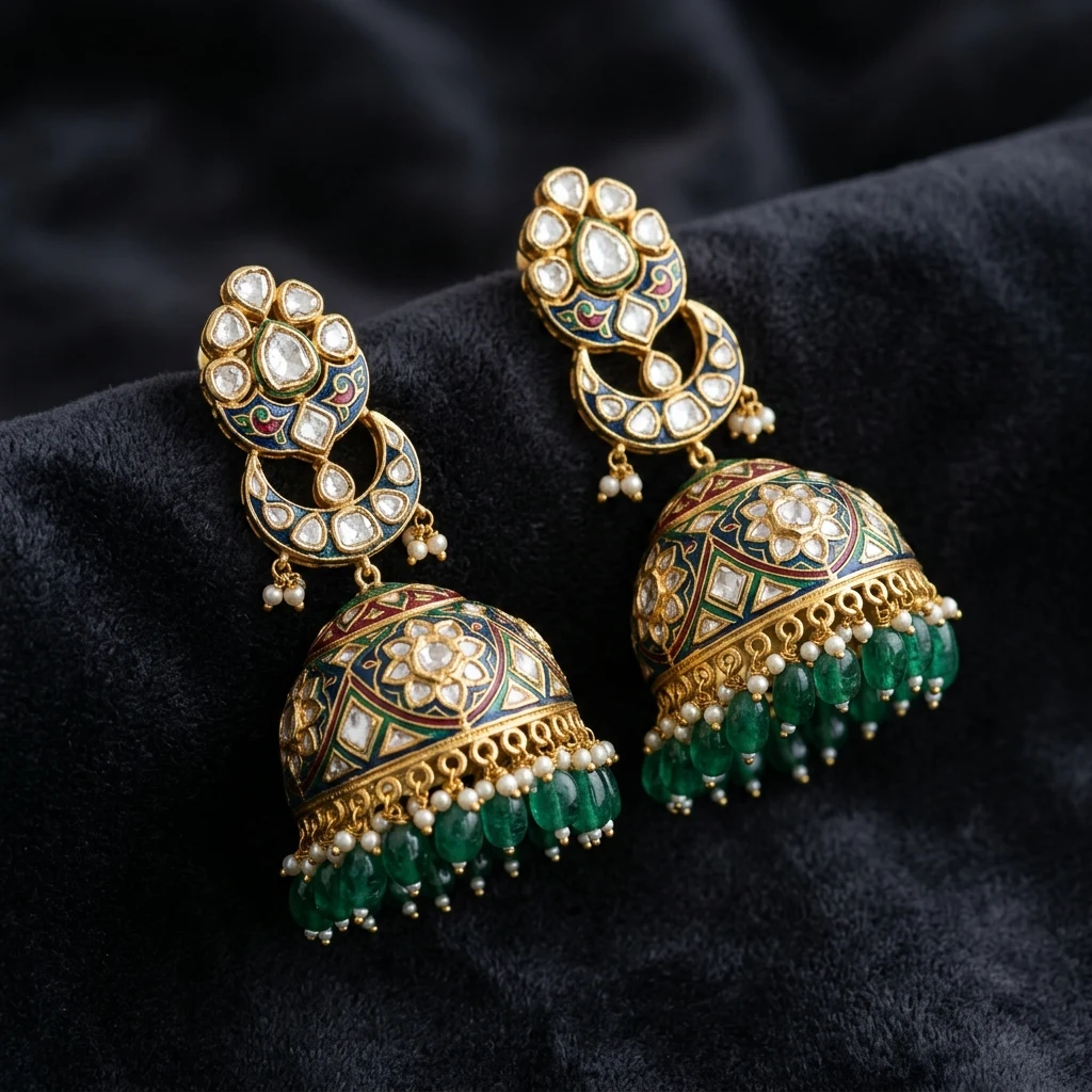 KEVOOR Imperial Kundan Polki Bridal Set